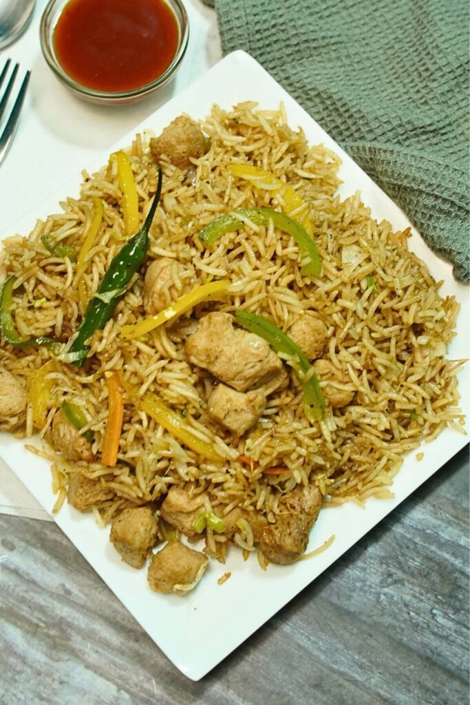 soya chunks rice fry final