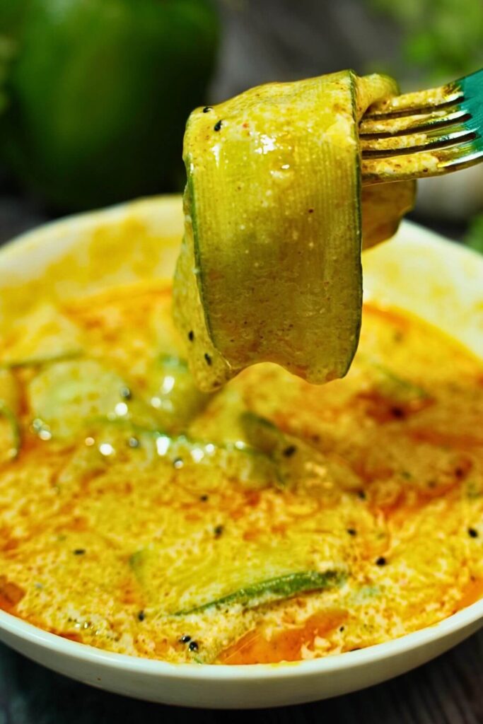 summer cucumber salad serving