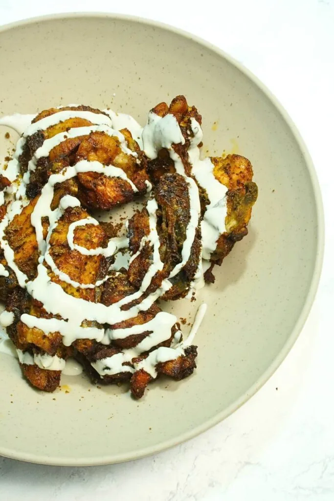 Air Fryer Chicken With Creamy Drizzle