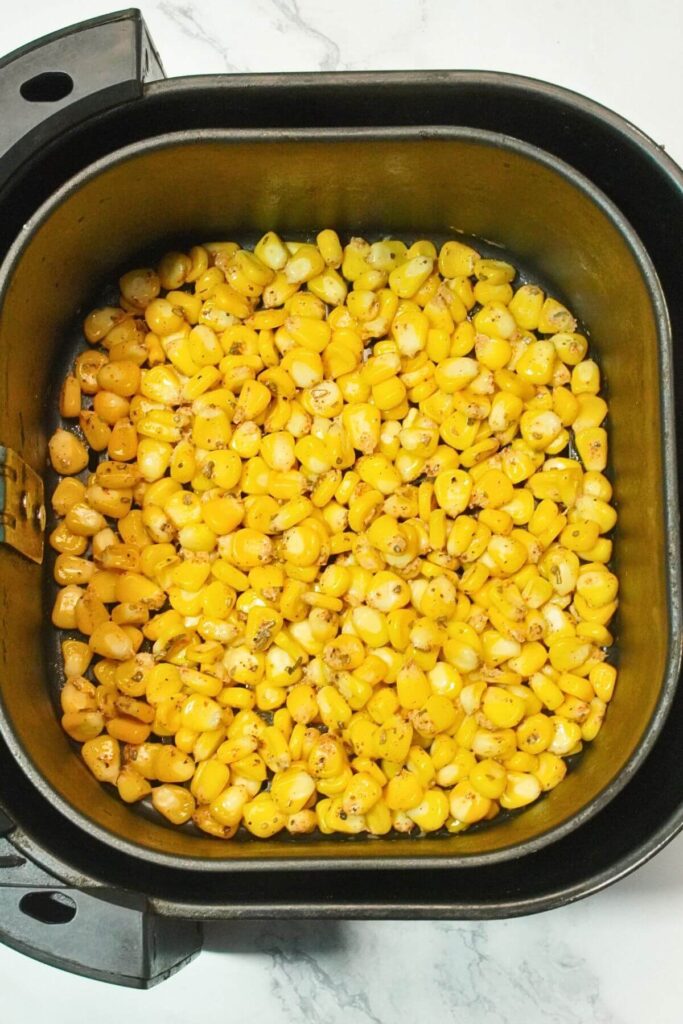 Air Fryer Spicy Corn Recipe add spices