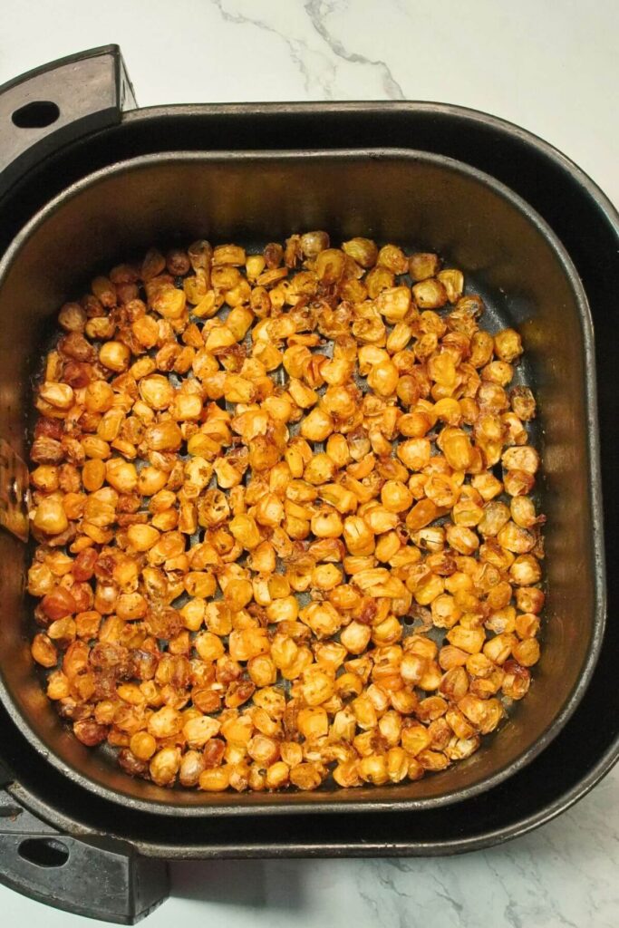 Air Fryer Spicy Corn Recipe cooked