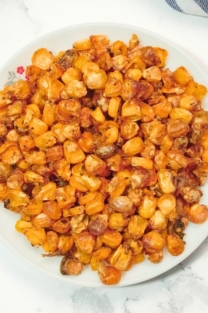 Air Fryer Spicy Corn Recipe serving final