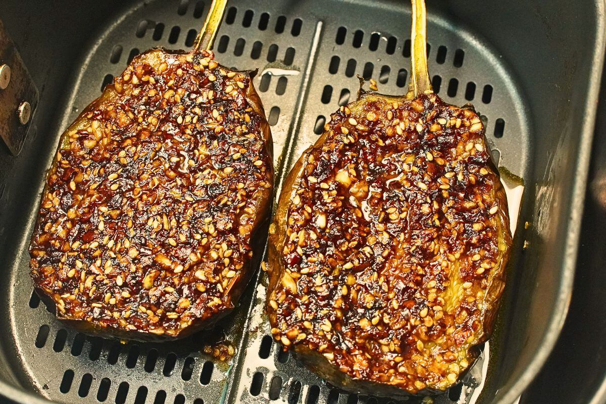 Airfryer eggplant recipe feature image