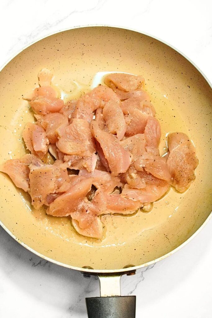 Chicken Caesar Salad add in fer pan