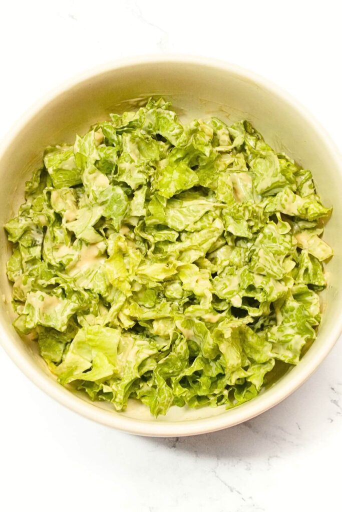 Chicken Caesar Salad mix well