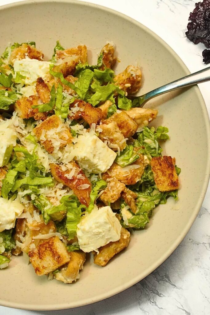 Chicken Caesar Salad serving