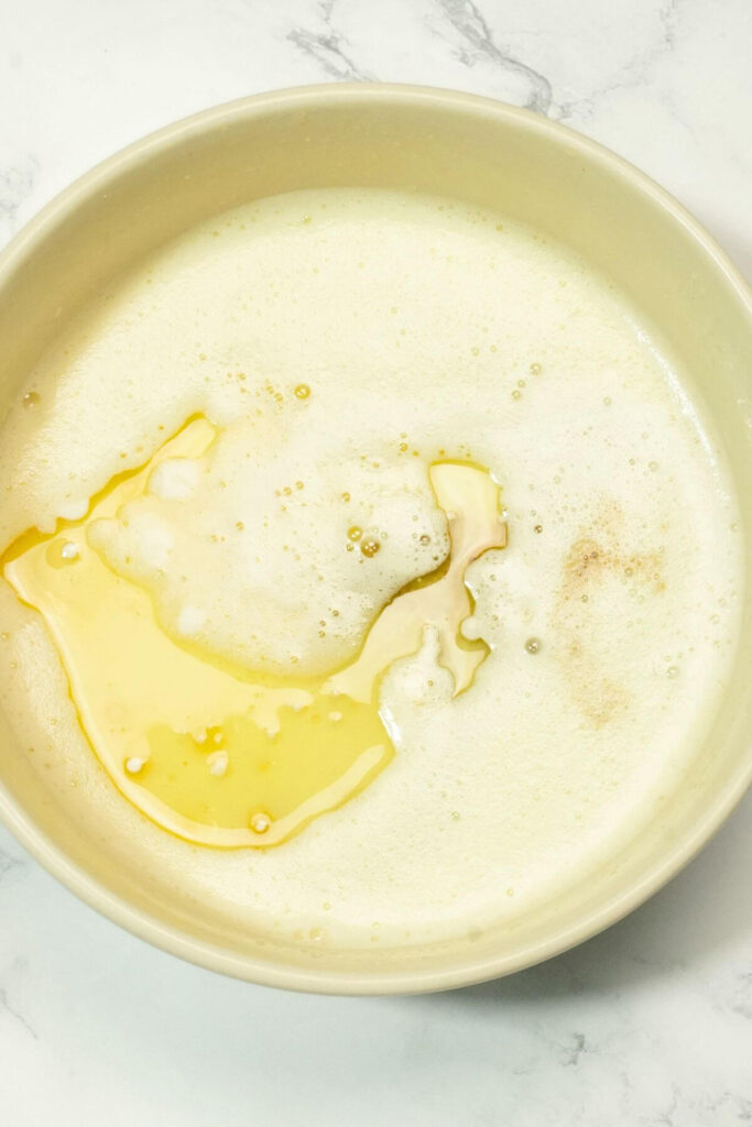 airfryer vanilla cup cakes add milk