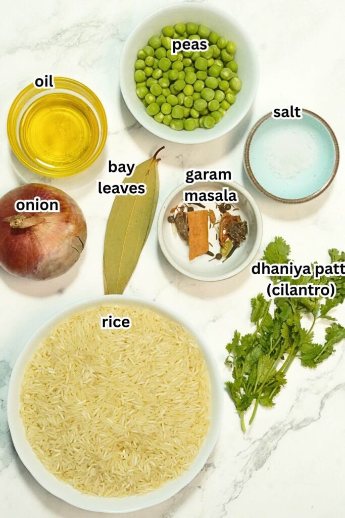 matar pulao recipe ingredients