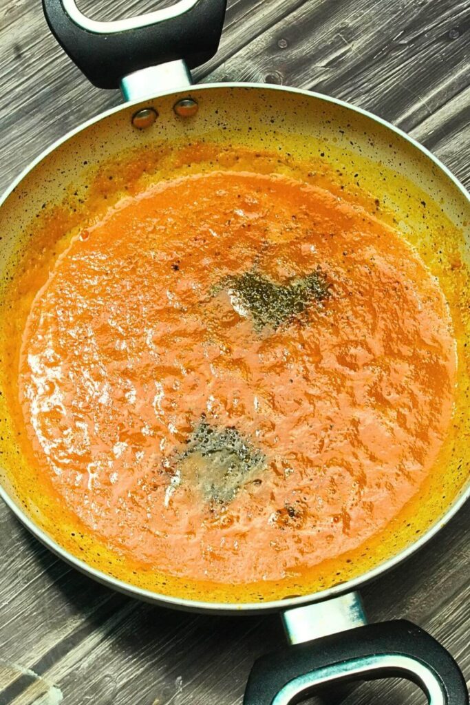 roasted tomatoes soup in airfryer add sspices