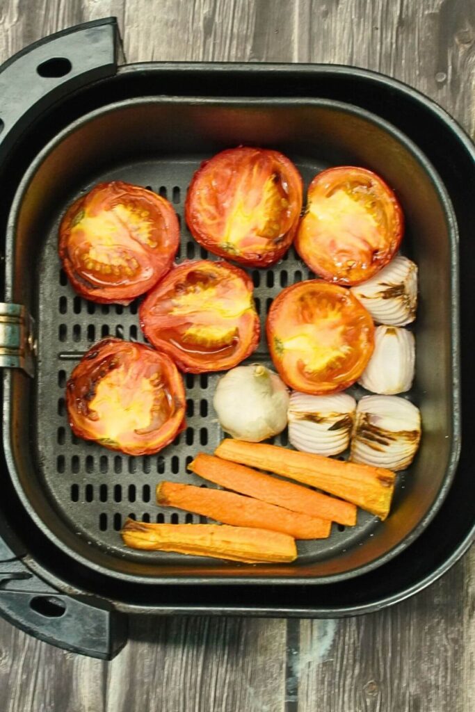 roasted tomatoes soup in airfryer roasted