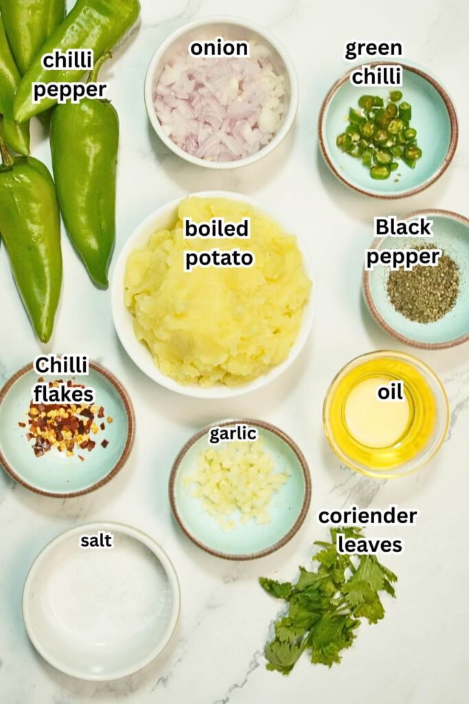 stuffed gren chilli ingredients