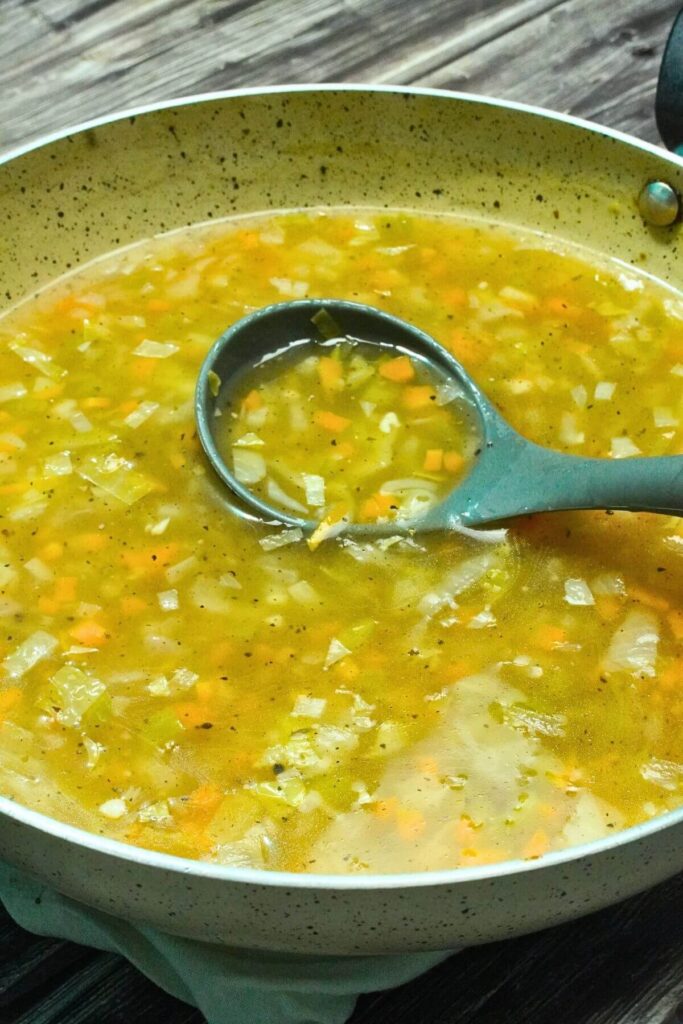 vegetables soup recipe cooked