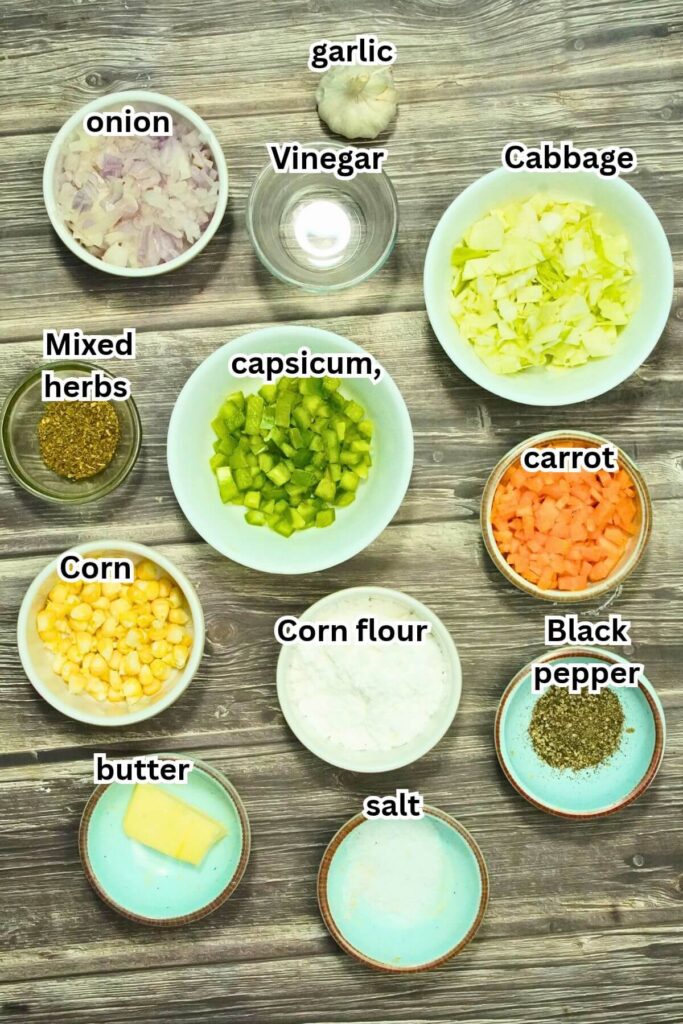 vegetables soup recipe ingredients