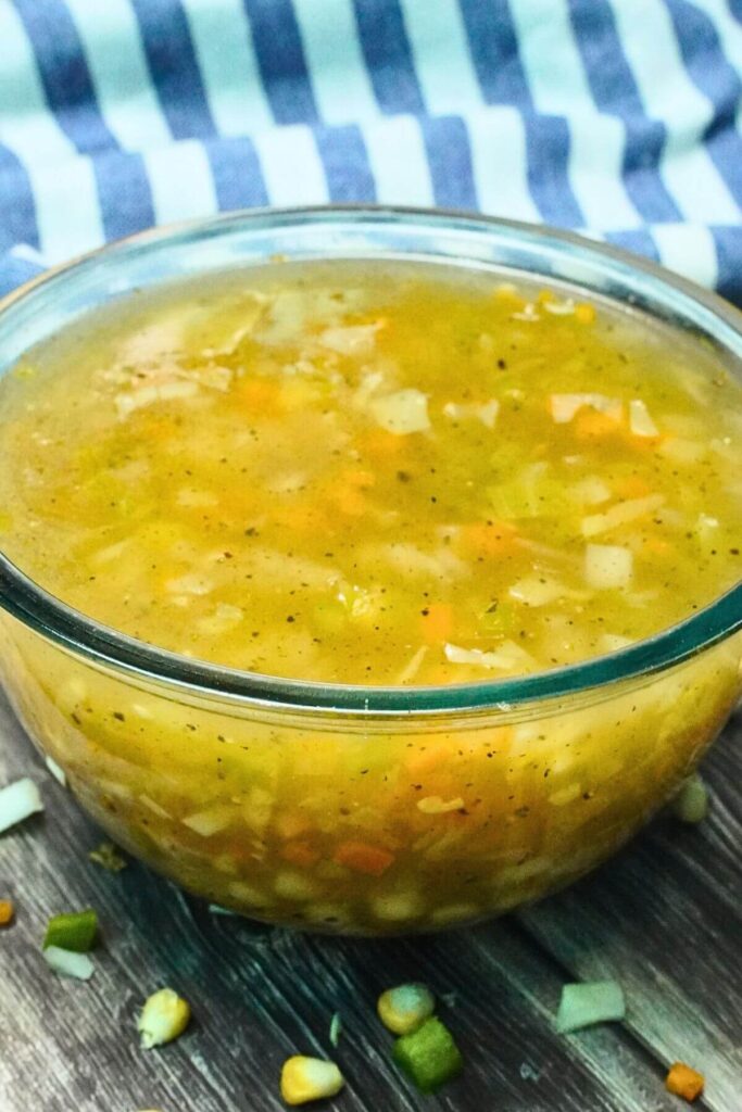 vegetables soup recipe serving